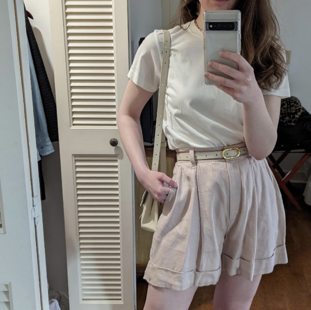 Zimmermann Blush Pink Tailored Shorts